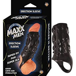 Maxx Men black textured sleeve with moulded base loop, standing beside its hanging window box