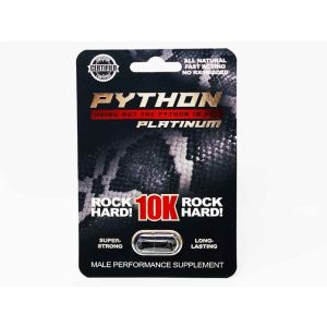 Python 10K Platinum Male Enhancement Supplement Pill front