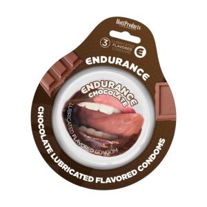 Endurance Flavored Condoms Chocolate 3Pk
