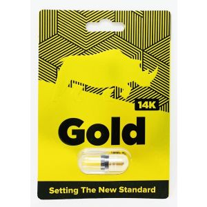 Gold 14K Male Sexual Enhancement Gold Pill Front