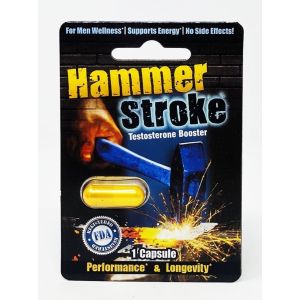 Hammer Stroke Testosterone Booster Performance Longevity Gold Pill