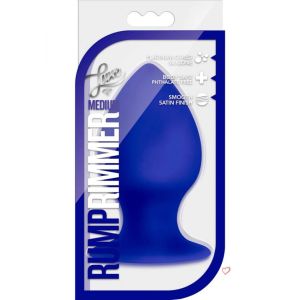 Luxe Rump Rimmer Medium Indigo Silicone Butt Plug 
