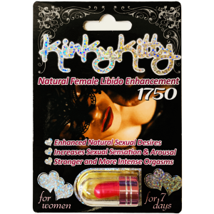 Kinky Kitty 1750 Natural Female Libido Enhancement Pink Pill front