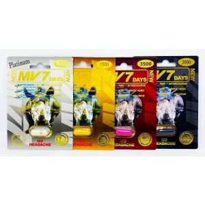 MV7 Pack 4 Capsules Platinum Gold Red Black Pill four