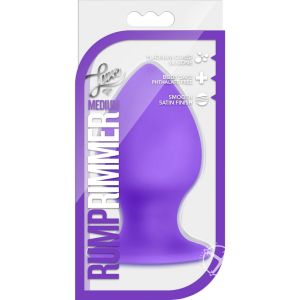 Luxe Rump Rimmer Medium Silicone Butt Plug Purple