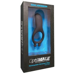 Doc Johnson Optimale Rechargeable Vibrating Cock Ring Slate box