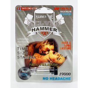 Silver Hammer 19000 Triple Maximum Power Male Enhancement Pill