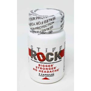  Enhancer Pill Stiff Rock Male Sexual Performance 3 Count Bottle front