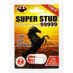 Male Sexual Enhancement White Pill Super Stud 99999 front