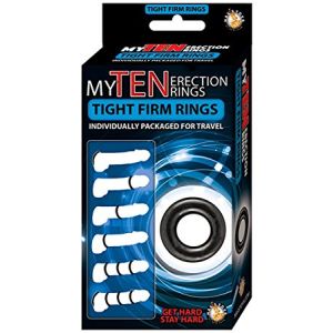 Erection Rings Clear Super Stretchy Pack of 10 My Ten