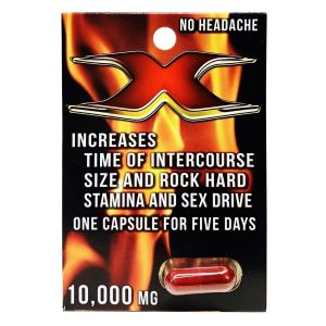 X 10000 Red Male Sexual Performance Enhancement Pill front