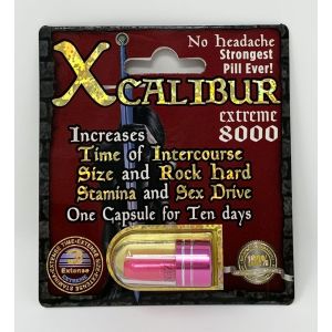 Xcalibur Extreme 8000 Male Sexual Performance Enhancement Pill front