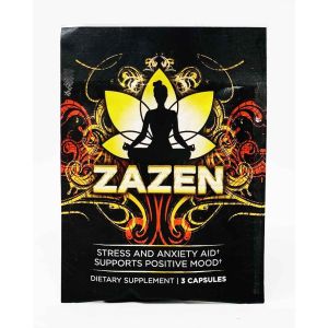 Zazen Stress and Anxiety Aid 3 Caps Pack Dietary Supplement front
